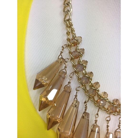 Bay to Baubles Women's Necklace Carabella Crystal Chandelier Gold-Tone NWT - Picture 7 of 7